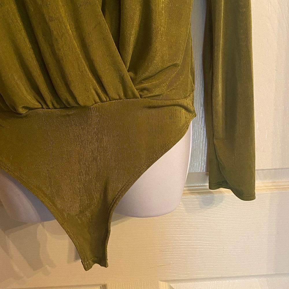 Timing Olive Ribbed Bodysuit - Picture 3 of 6